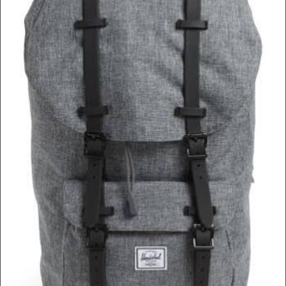 Herschel Gray Retreat Rubber Strap Backpack - Picture 2 of 5
